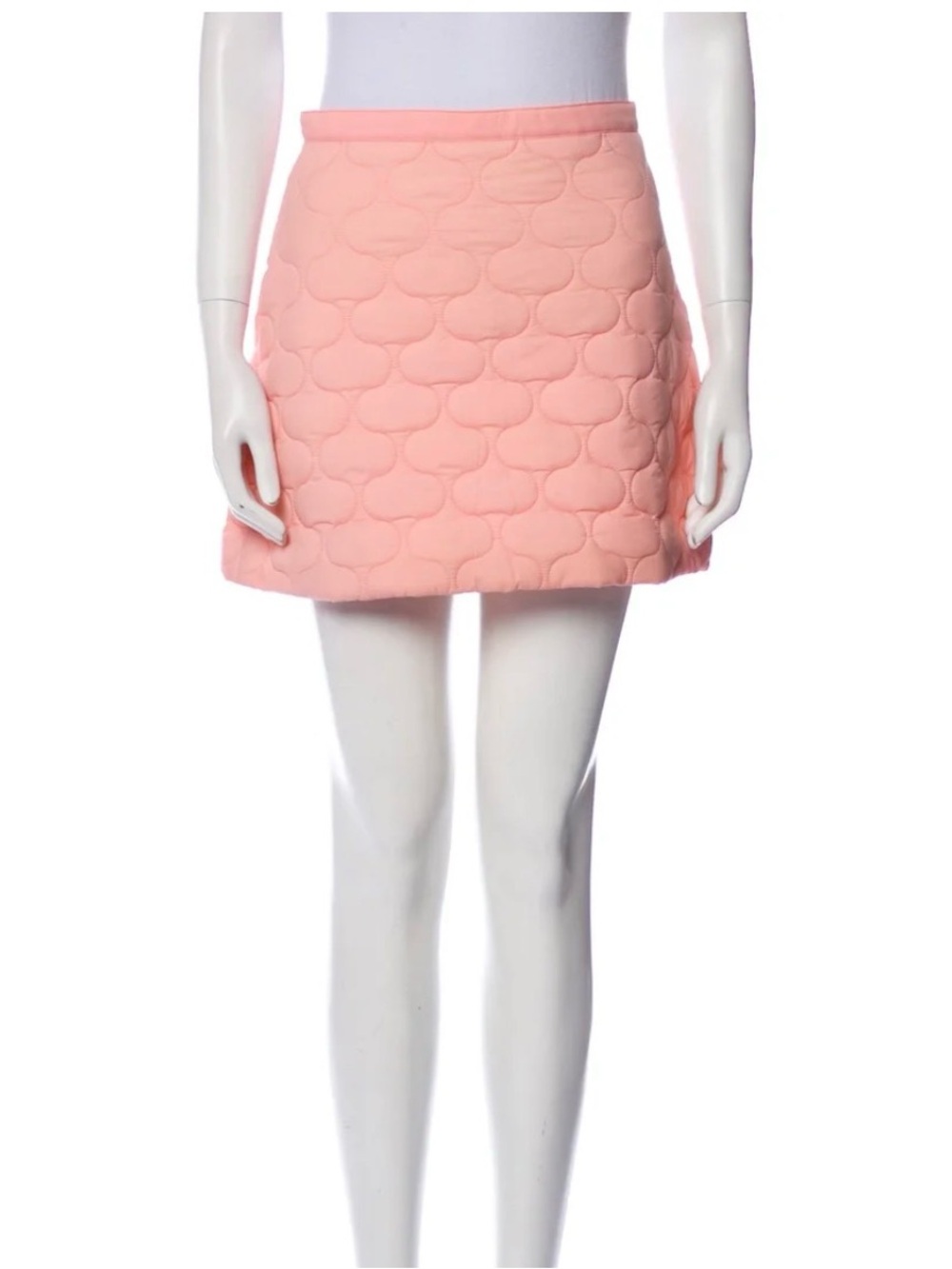 Sandy Liang coquette girly quilted pink mini skirt size 8